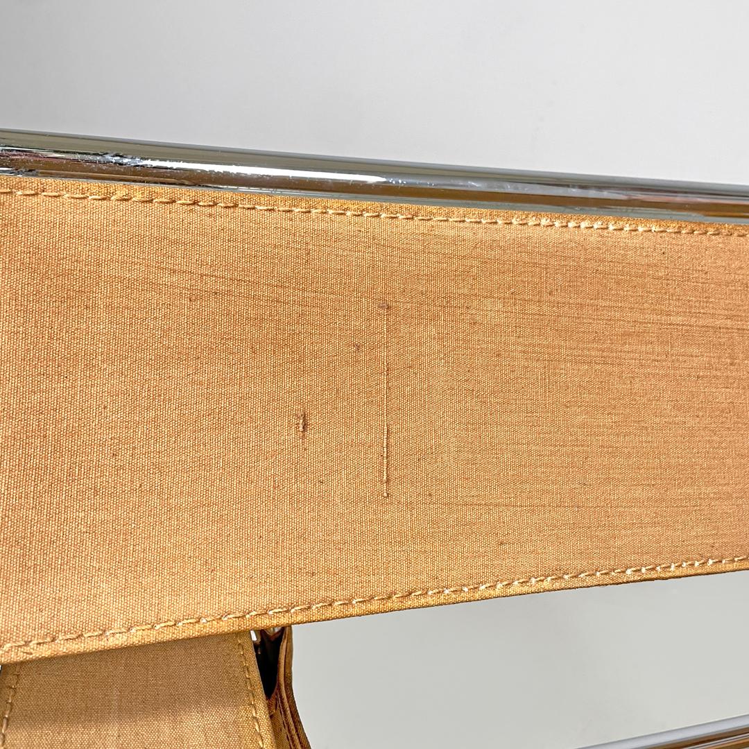 Moderner italienischer moderner beigefarbener Sessel Wassily oder B3 von Marcel Breuer für Gavina, 1970er Jahre im Angebot 7
