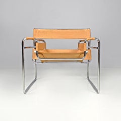 Italian modern beige armchair Wassily or B3 by Marcel Breuer for Gavina, 1970s