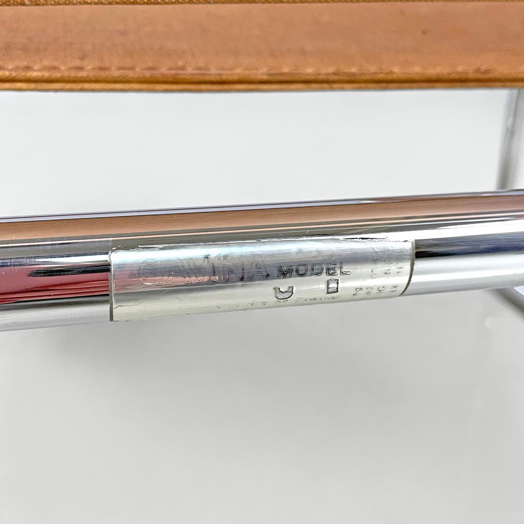 Moderner italienischer moderner beigefarbener Sessel Wassily oder B3 von Marcel Breuer für Gavina, 1970er Jahre im Angebot 14