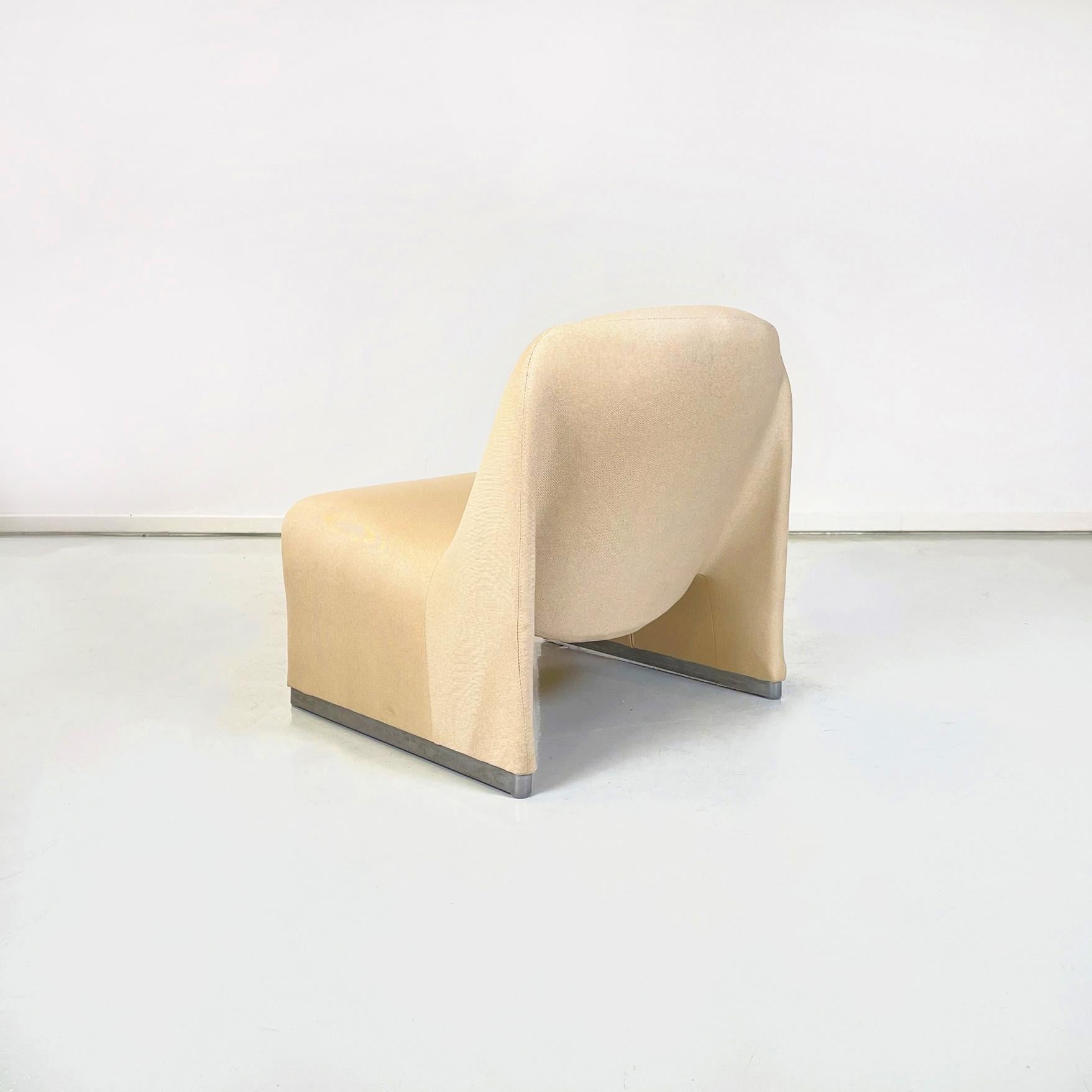 Italian Modern Beige Chairs Alky by Giancarlo Piretti for Anonima Castelli, 1970 In Good Condition In MIlano, IT