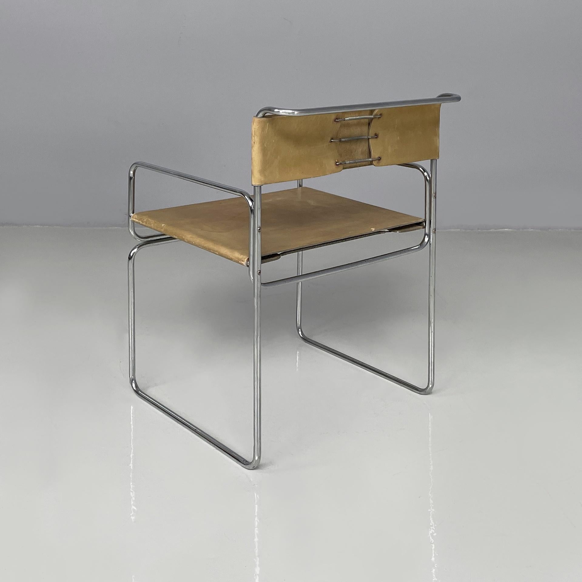 Italienische moderne beige Stühle Libellula von Giovanni Carini für Planula, 1970er Jahre im Zustand „Starke Gebrauchsspuren“ im Angebot in MIlano, IT