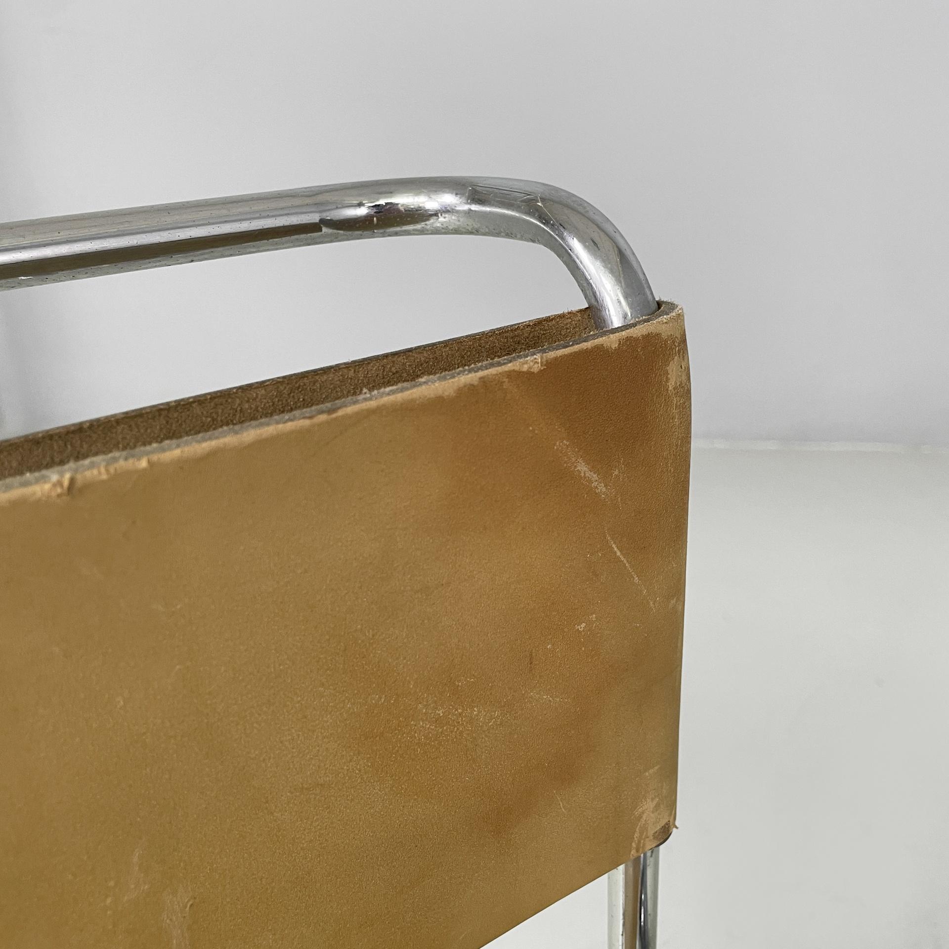 Italienische moderne beige Stühle Libellula von Giovanni Carini für Planula, 1970er Jahre im Angebot 3