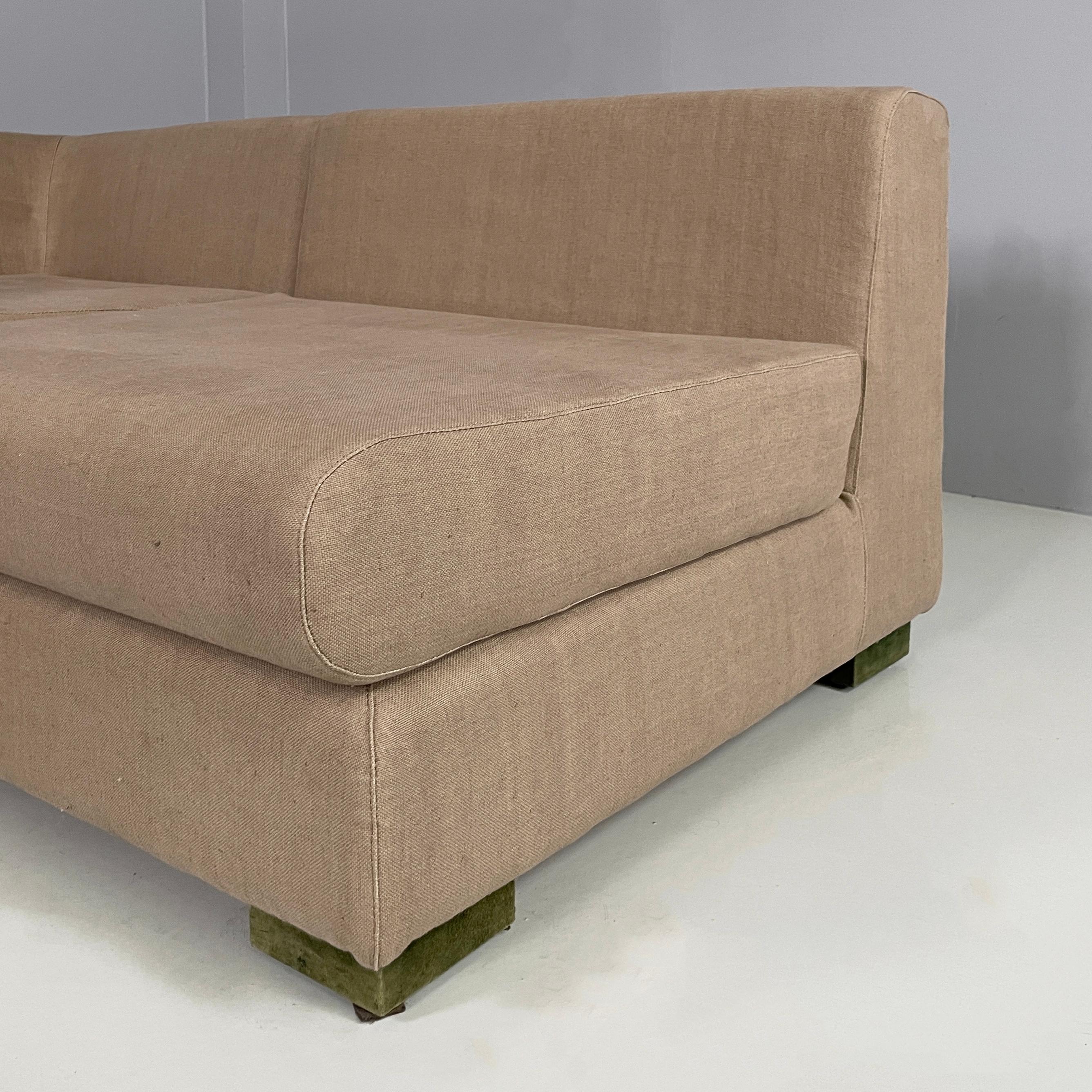 Italian modern Beige fabric Modular sofa by Willy Rizzo for Sabot, 1970s For Sale 4