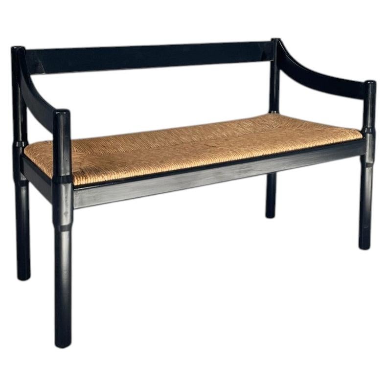 Italian modern bench Carimate by Vico Magistretti for Cassina, 1970s
