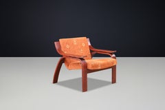 Italian Modern Bentwood Armchair in the Style of Marco Zanuso, Europe 1970s