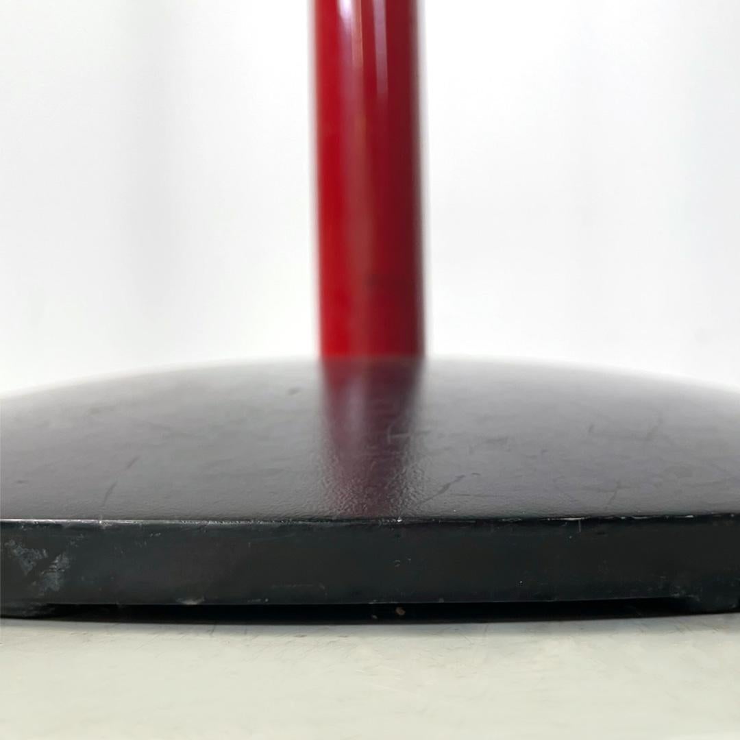 Italian modern black and red coat stand Pagoda by De Pas D'Urbino Lomazzi, 1980s For Sale 5
