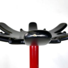 Italian modern black and red coat stand Pagoda by De Pas D'Urbino Lomazzi, 1980s