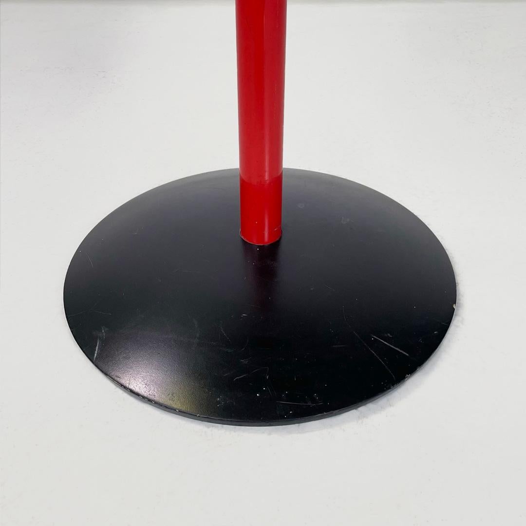 Italian modern black and red coat stand Pagoda by De Pas D'Urbino Lomazzi, 1980s For Sale 3