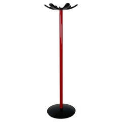 Italian modern black and red coat stand Pagoda by De Pas D'Urbino Lomazzi, 1980s