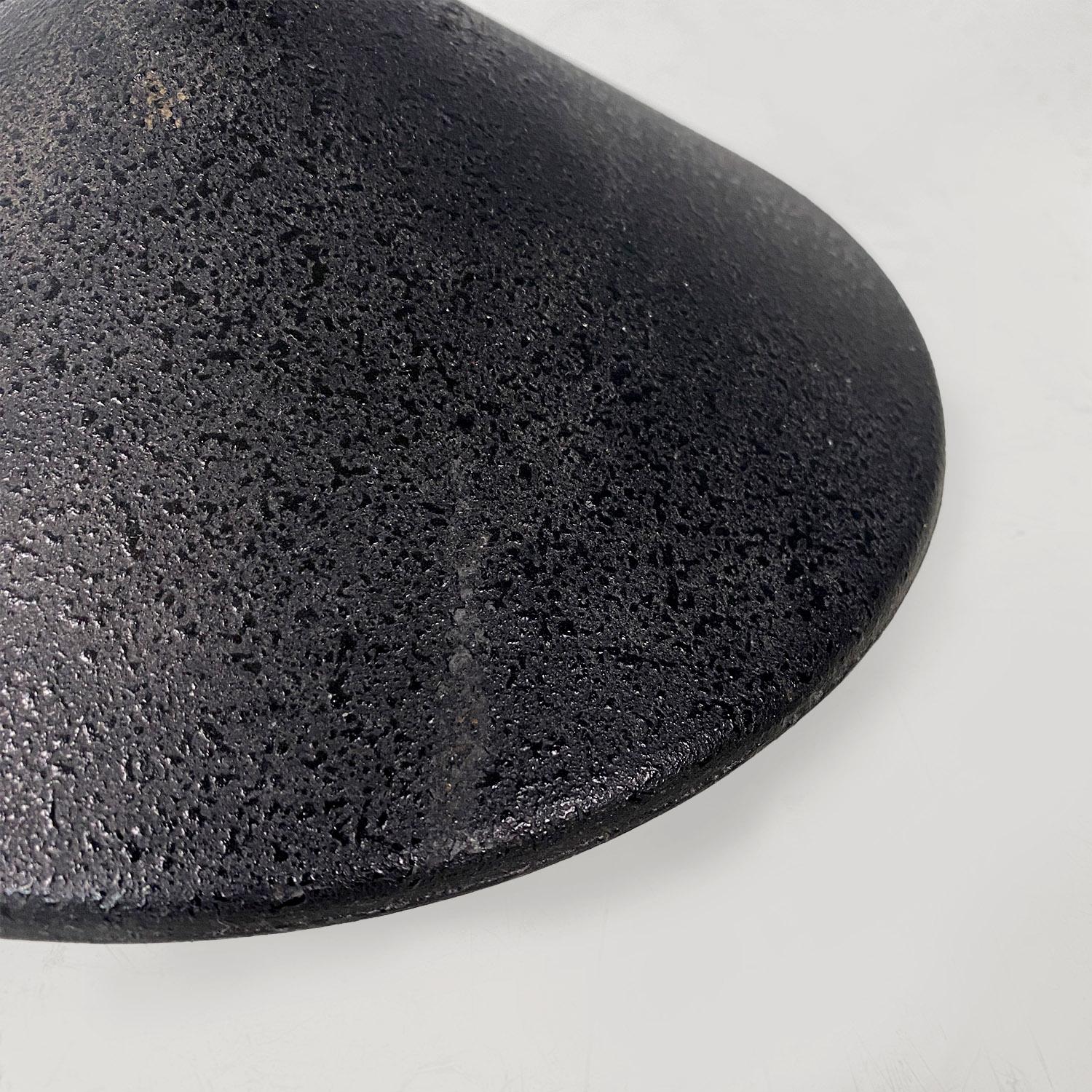 Lampada da terra regolabile in metallo nero e rosso di Tronconi, anni '80. in vendita 4