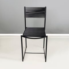 Italian modern black Chair Spaghetti by Giandomenico Belotti for Alias, 1980s