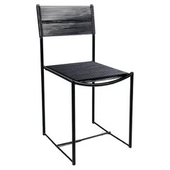 Italian modern black Chair Spaghetti by Giandomenico Belotti for Alias, 1980s