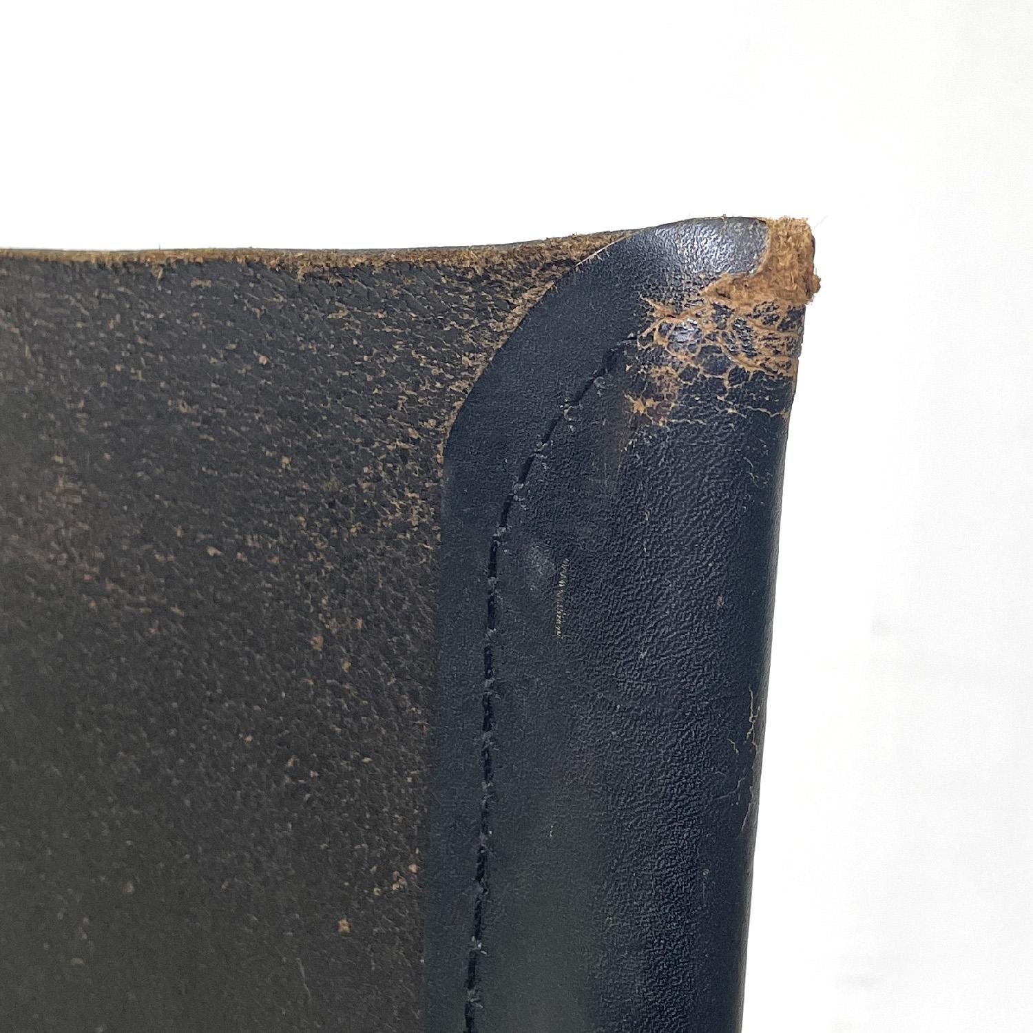 Italian modern black chair Terna di Gaspare Cairoli per Seccose, 1980s 6