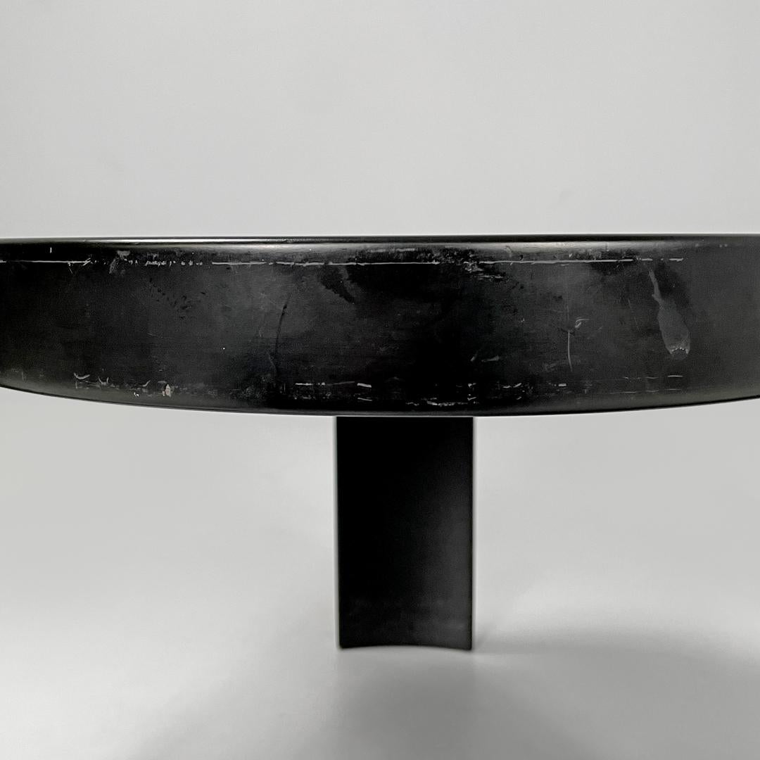 Italian modern black coffee table 780/783 Gianfranco Frattini for Cassina, 1970s 5