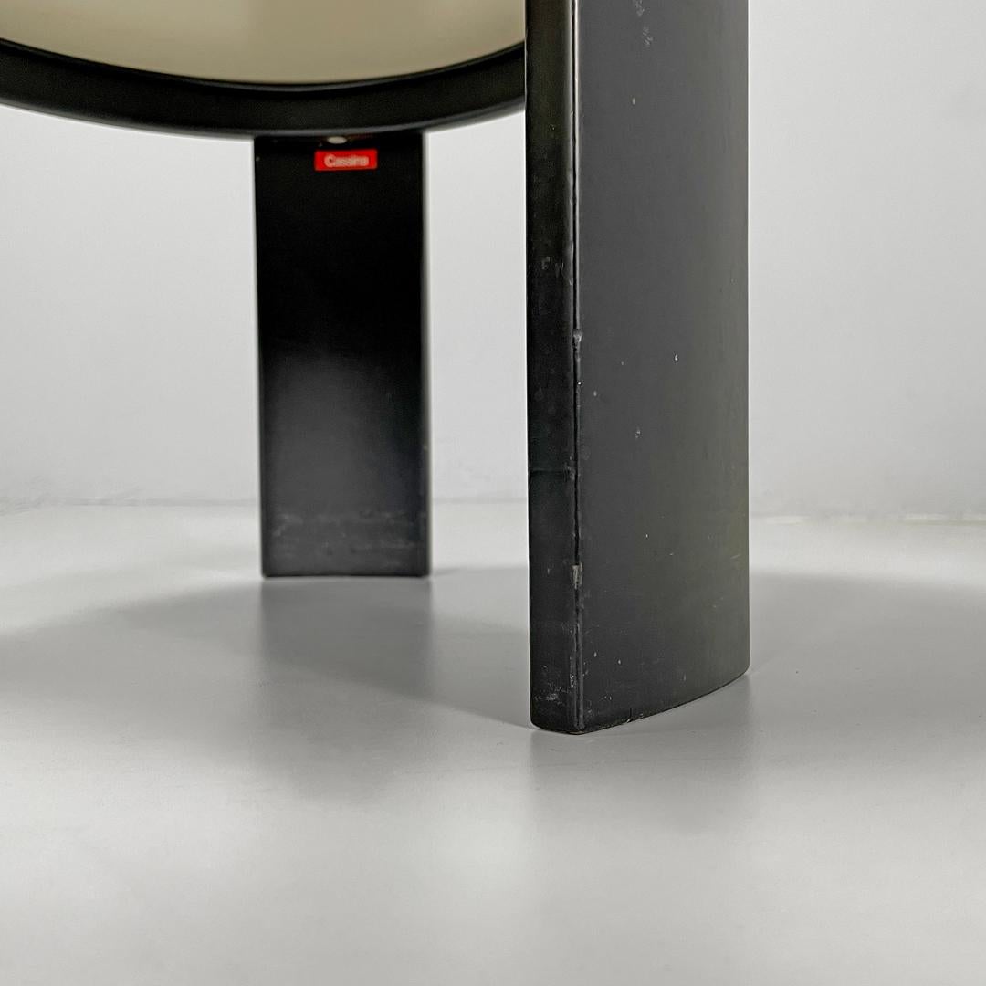 Italian modern black coffee table 780/783 Gianfranco Frattini for Cassina, 1970s 12