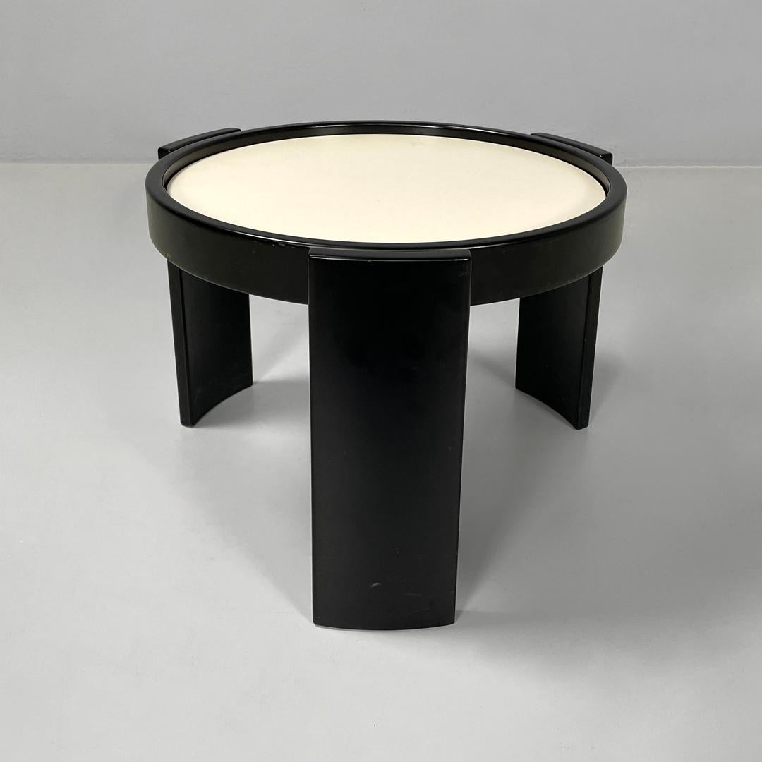 Italian modern black coffee table 780/783 Gianfranco Frattini for Cassina, 1970s 1