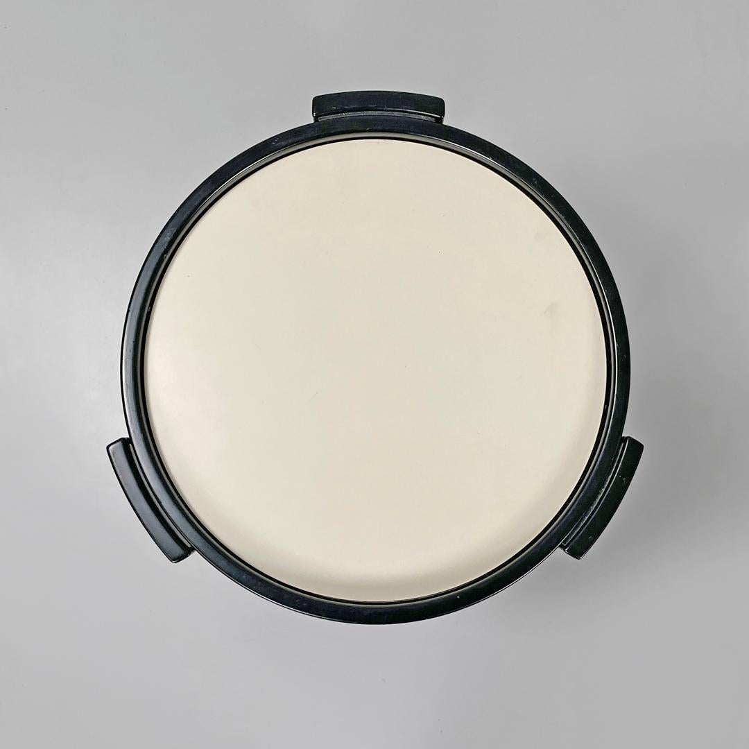 Italian modern black coffee table 780/783 Gianfranco Frattini for Cassina, 1970s 2