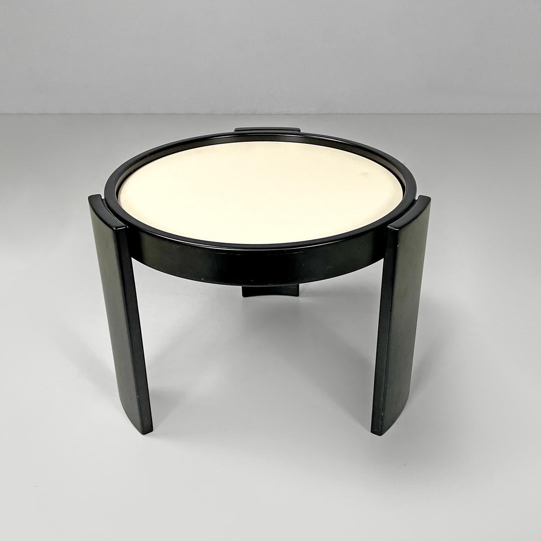 Italian modern black coffee table 780/783 Gianfranco Frattini for Cassina, 1970s 3