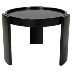 Moderner italienischer schwarzer Couchtisch 780/783 Gianfranco Frattini für Cassina, 1970er Jahre