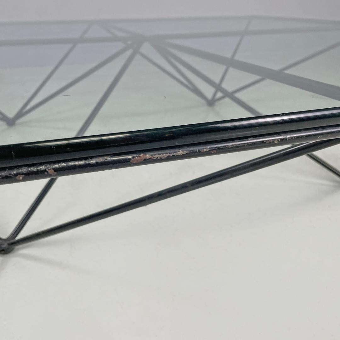 Table basse noire moderne italienne Alanda par Paolo Piva pour B&B Italia, années 1980 en vente 11