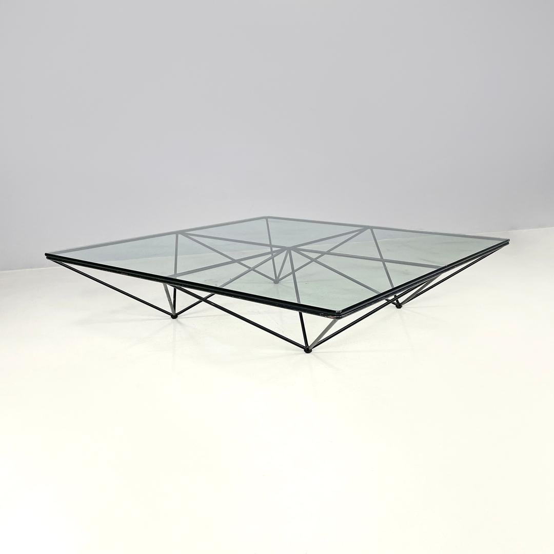 Moderne Table basse noire moderne italienne Alanda par Paolo Piva pour B&B Italia, années 1980 en vente