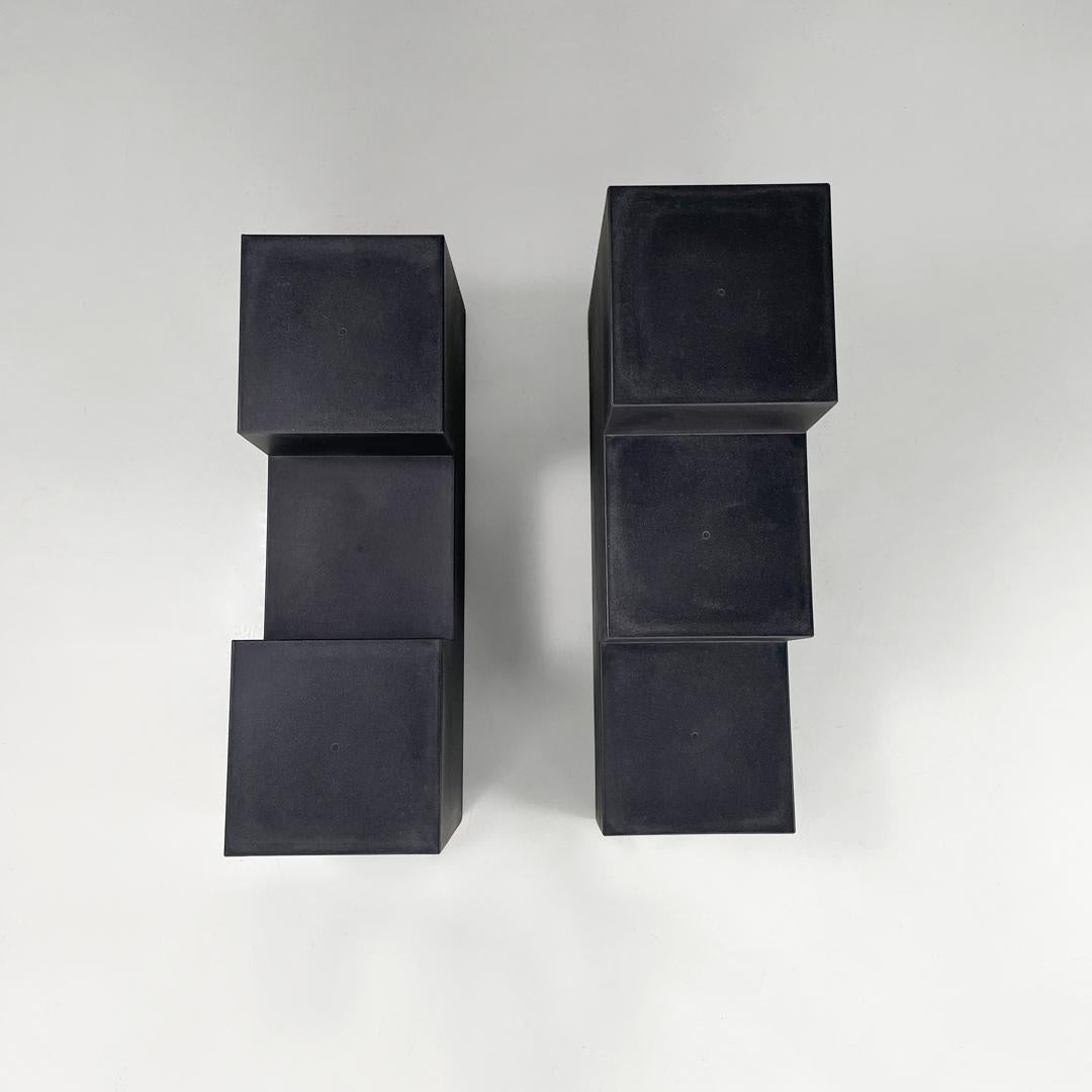 Moderne italienische schwarze Couchtische Gli Scacchi Mario Bellini C&B Italia, 1970er Jahre im Zustand „Relativ gut“ in MIlano, IT