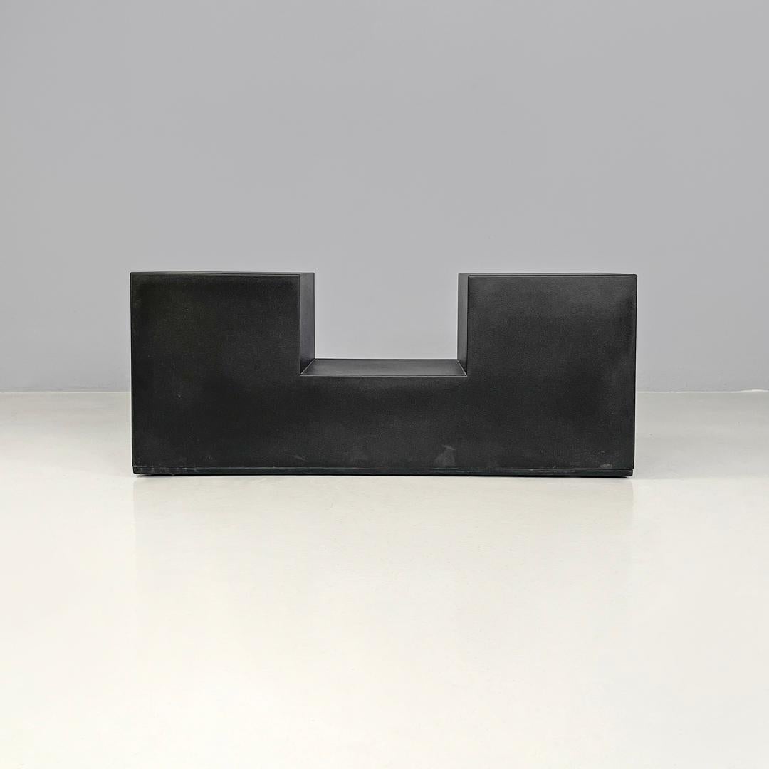 Moderne italienische schwarze Couchtische Gli Scacchi Mario Bellini C&B Italia, 1970er Jahre 3