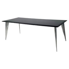 Italian modern black dining table M by Philippe Starck for Driade Aleph, 1980s