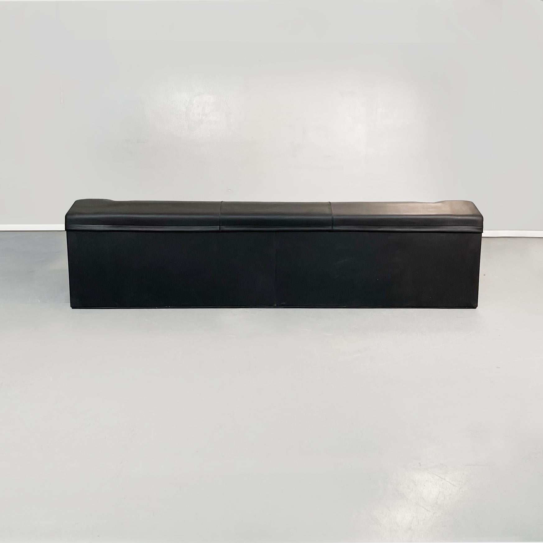 Italian Modern Black Leather Sofa Skin by Jean Nouvel for Molteni & C., 2000s In Good Condition In MIlano, IT