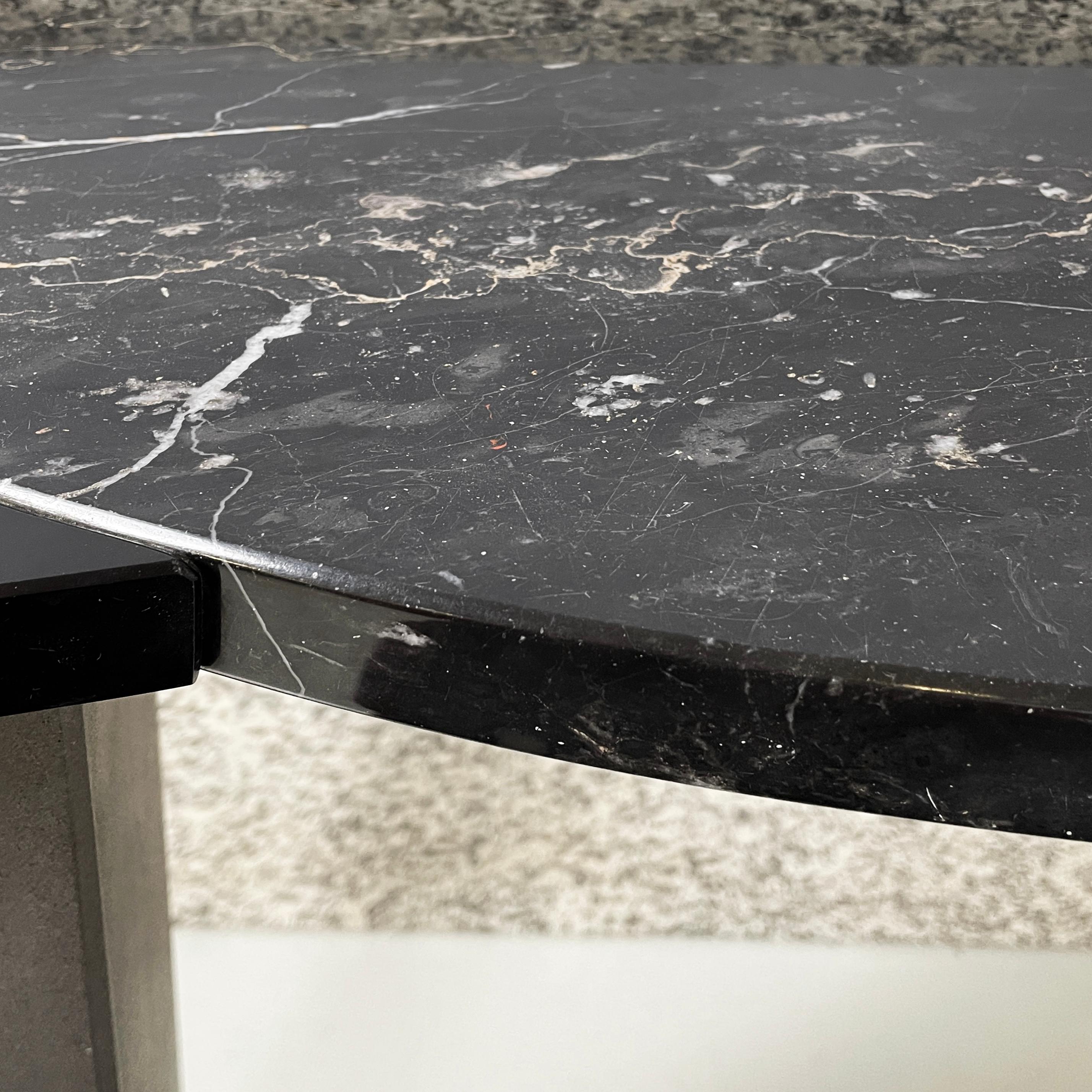 Italian modern Black marble granite console Belvedere by Cibic for Memphis 1980s For Sale 4