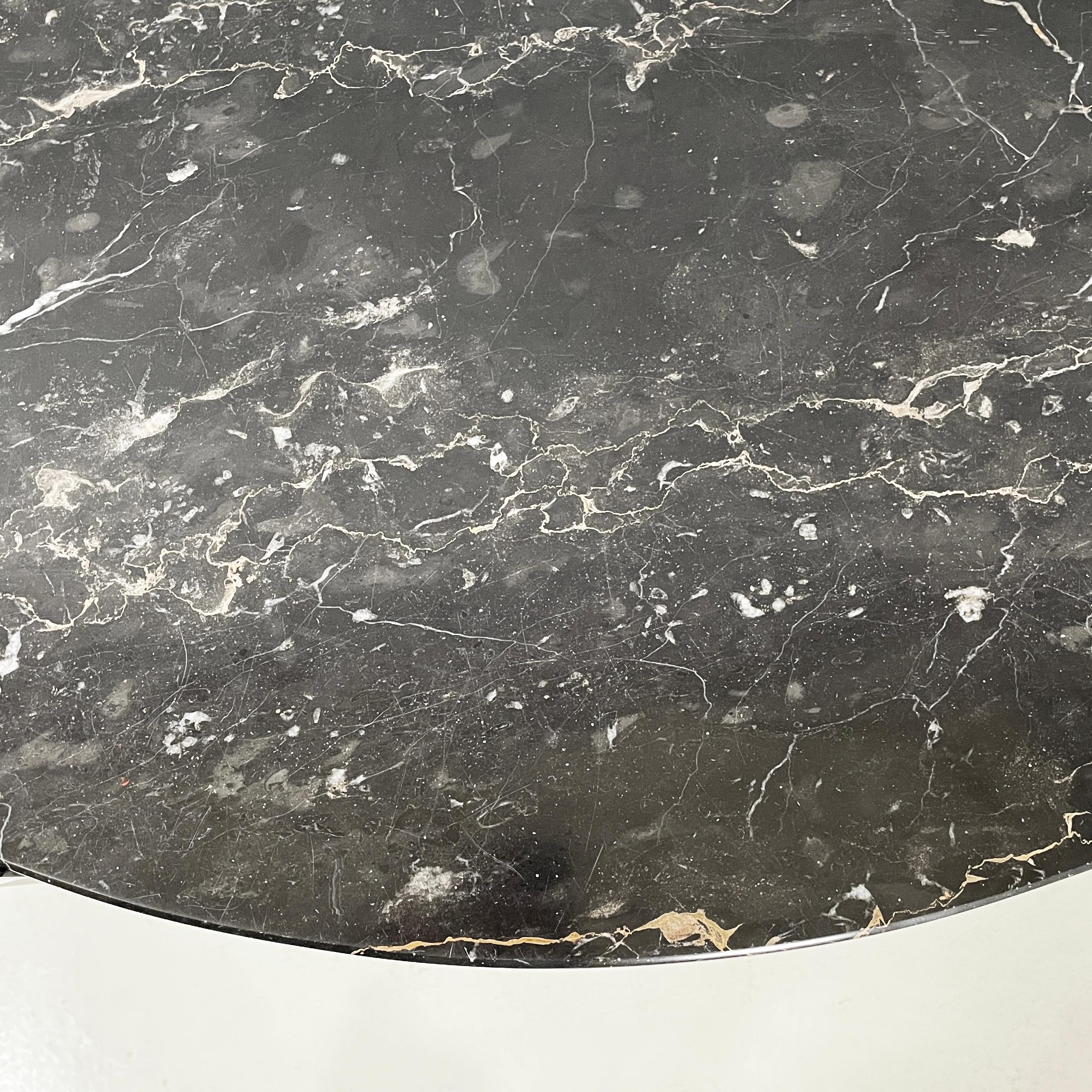 Italian modern Black marble granite console Belvedere by Cibic for Memphis 1980s For Sale 8