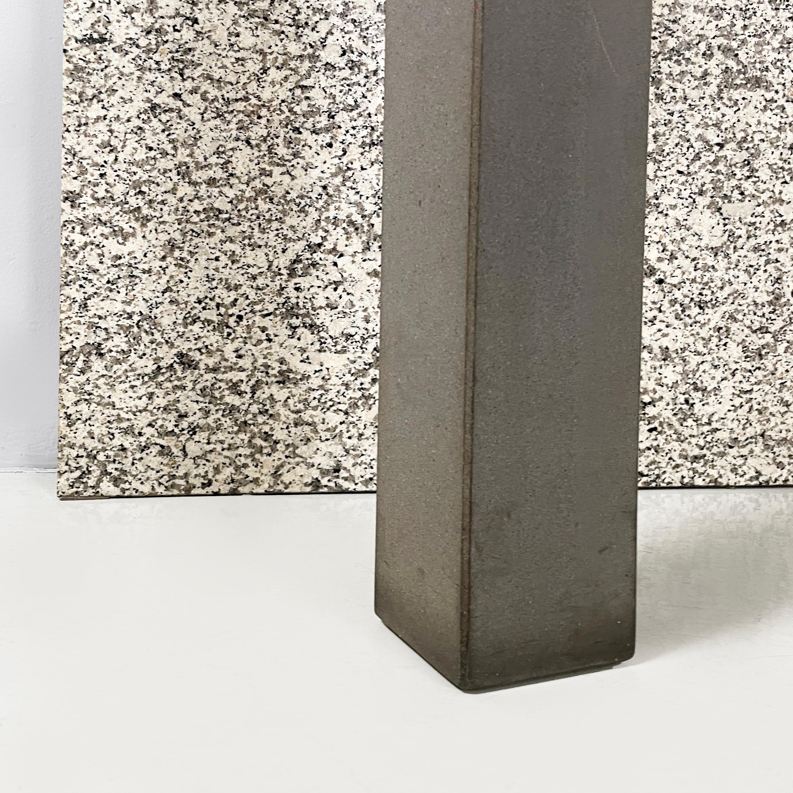 Italian modern Black marble granite console Belvedere by Cibic for Memphis 1980s For Sale 13