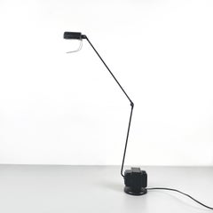 Italian modern Black metal Adjustable table lamp Daphine by Cimini Lumina 1980s