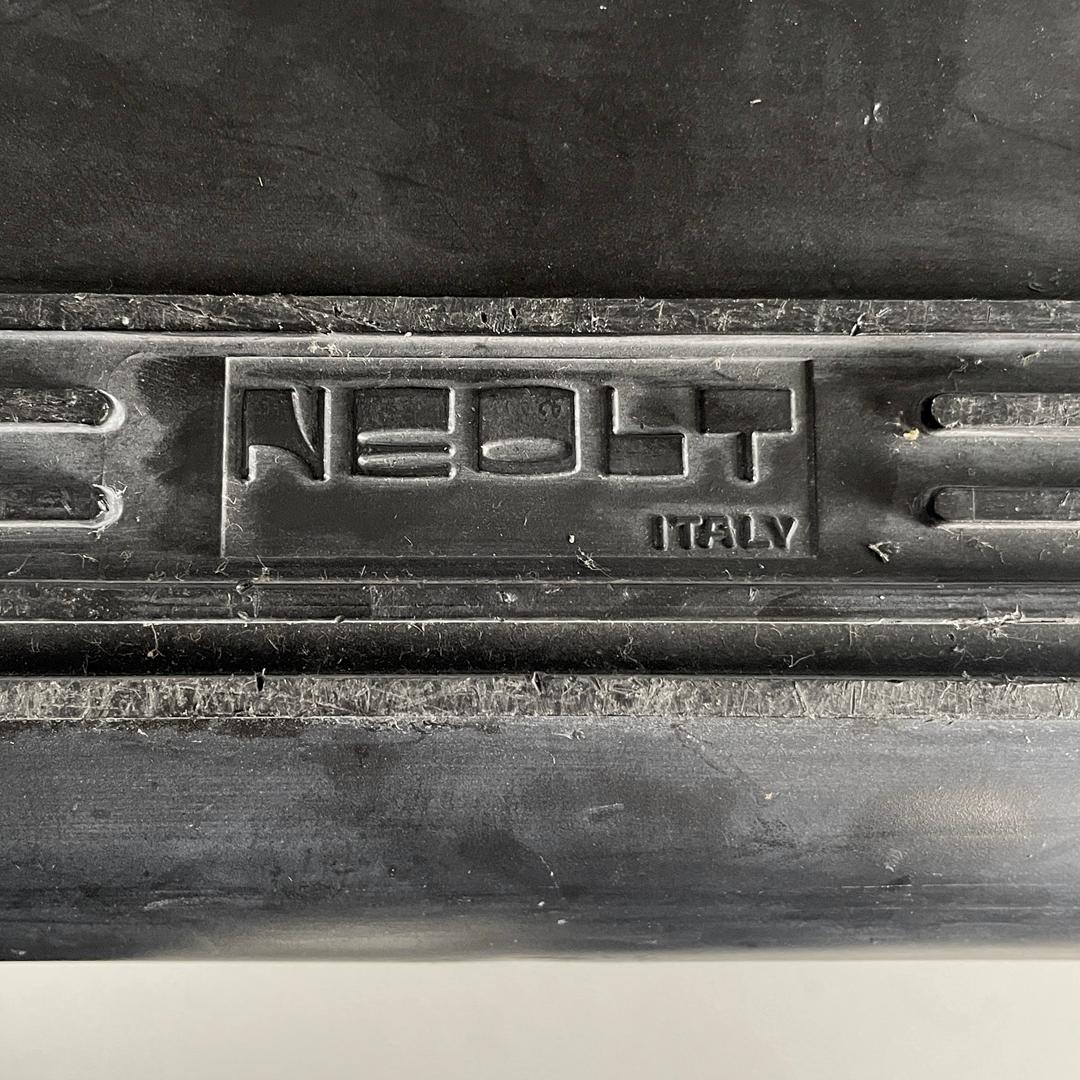 Italienischer moderner Schirmhalter aus schwarzem Kunststoff und weißem Metall von Neolt, 1980er Jahre im Angebot 8
