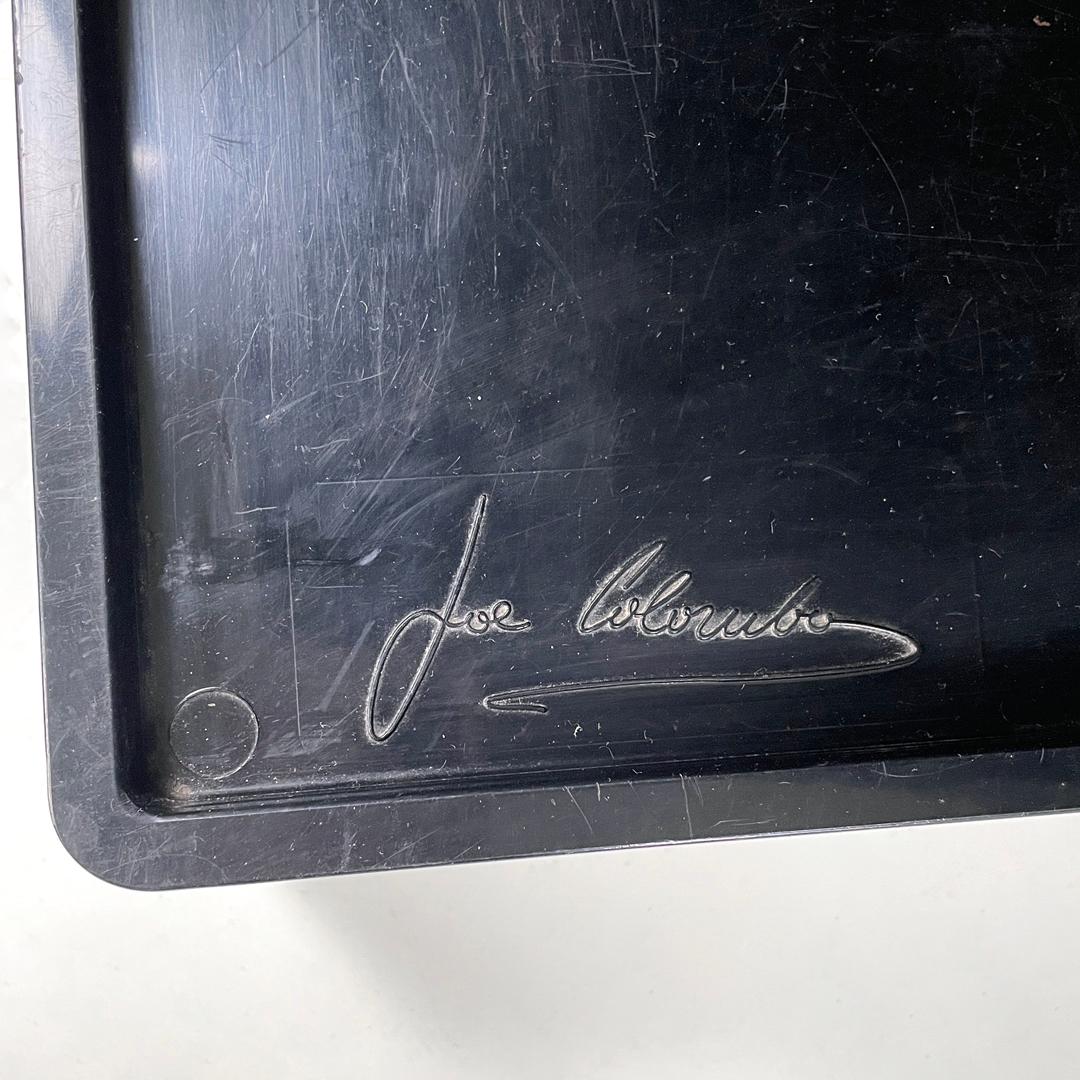 Carrello portaoggetti italiano moderno in plastica nera Boby Joe Colombo Bieffeplast, anni '70 in vendita 13