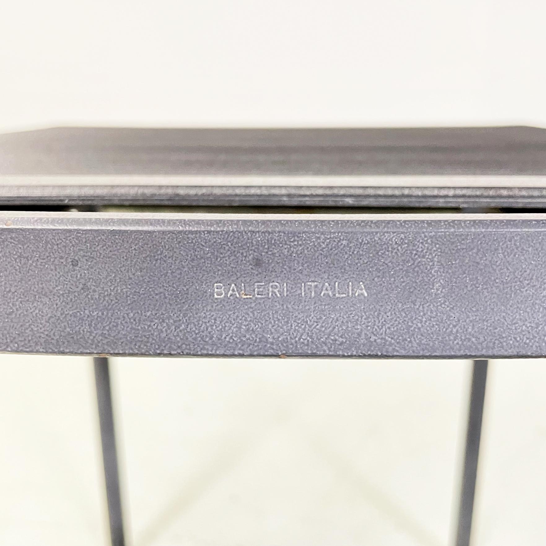 Italian Modern Black Rubber Metal Cafè Chairs by Philippe Starck Baleri, 1980s 11