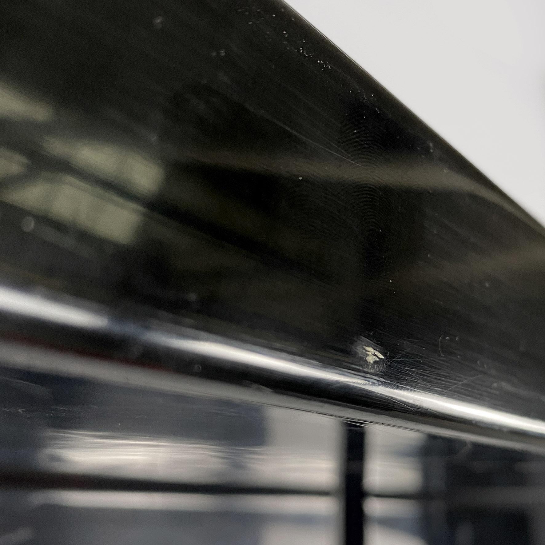 Estantería moderna italiana de plástico negro brillante de Marcello Siard para Kartell, años 70 en venta 3