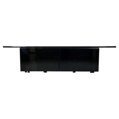 Italian modern black sideboard Sheraton by Stoppino and Acerbis for Acerbis 1977