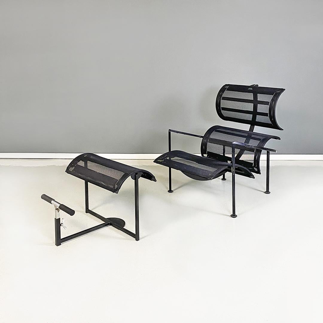 Italian Modern Black Signorina Chan Armchairs by Carlo Forcolini for Alias, 1986 In Good Condition For Sale In MIlano, IT