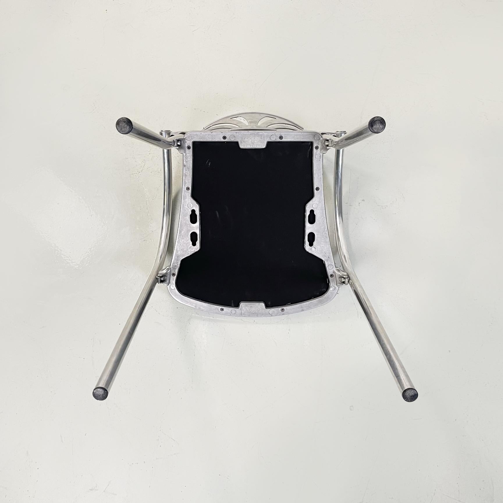 Italian modern black sky Chairs Alisea by Lisa Bross for Studio Simonetti, 1980s 11