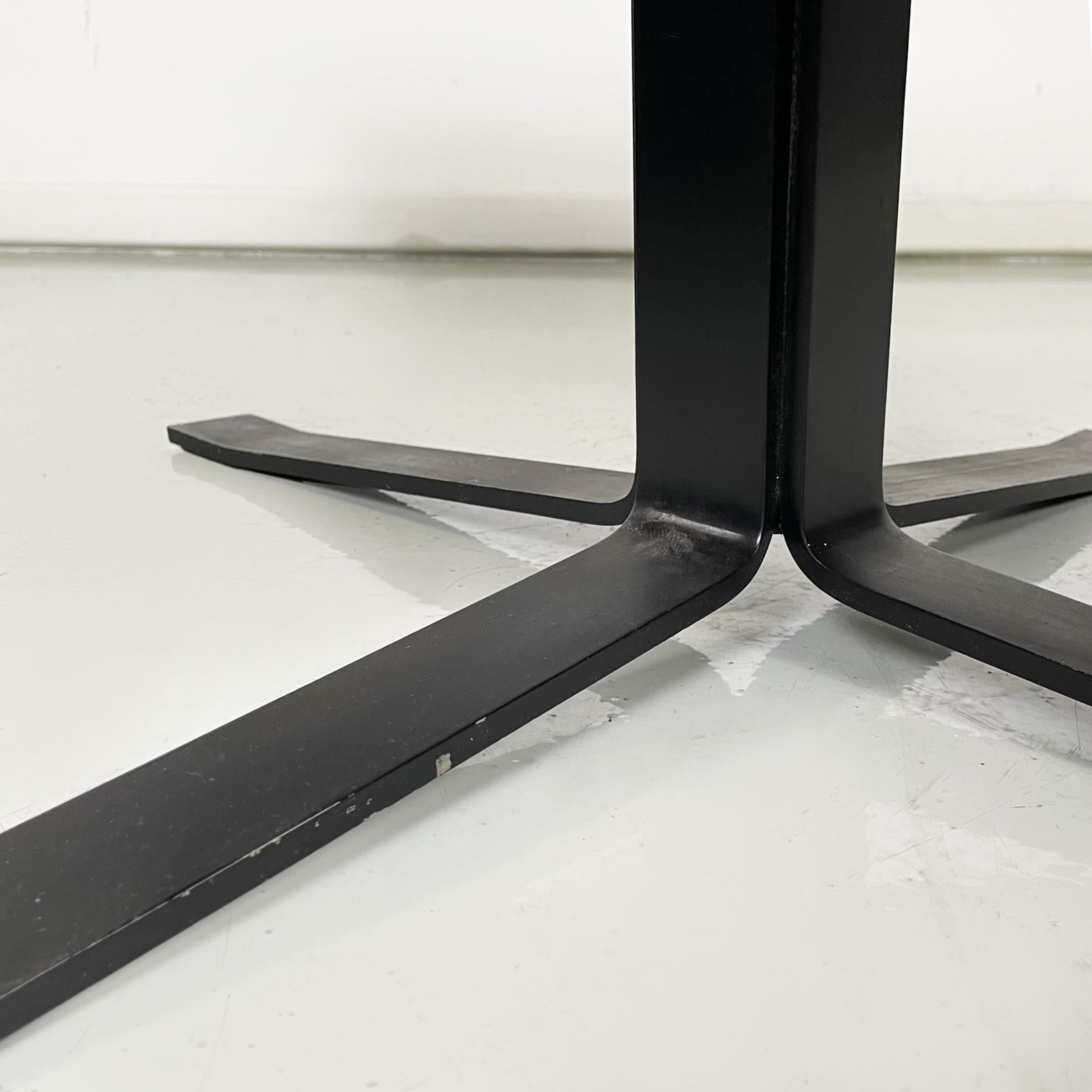 Italian Modern Black Sky Wood Iron Coffee Table by Moscatelli Formanova, 1970s For Sale 6