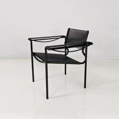 Italian modern black Spaghetti armchairs by Giandomenico Belotti for Alias 1980s