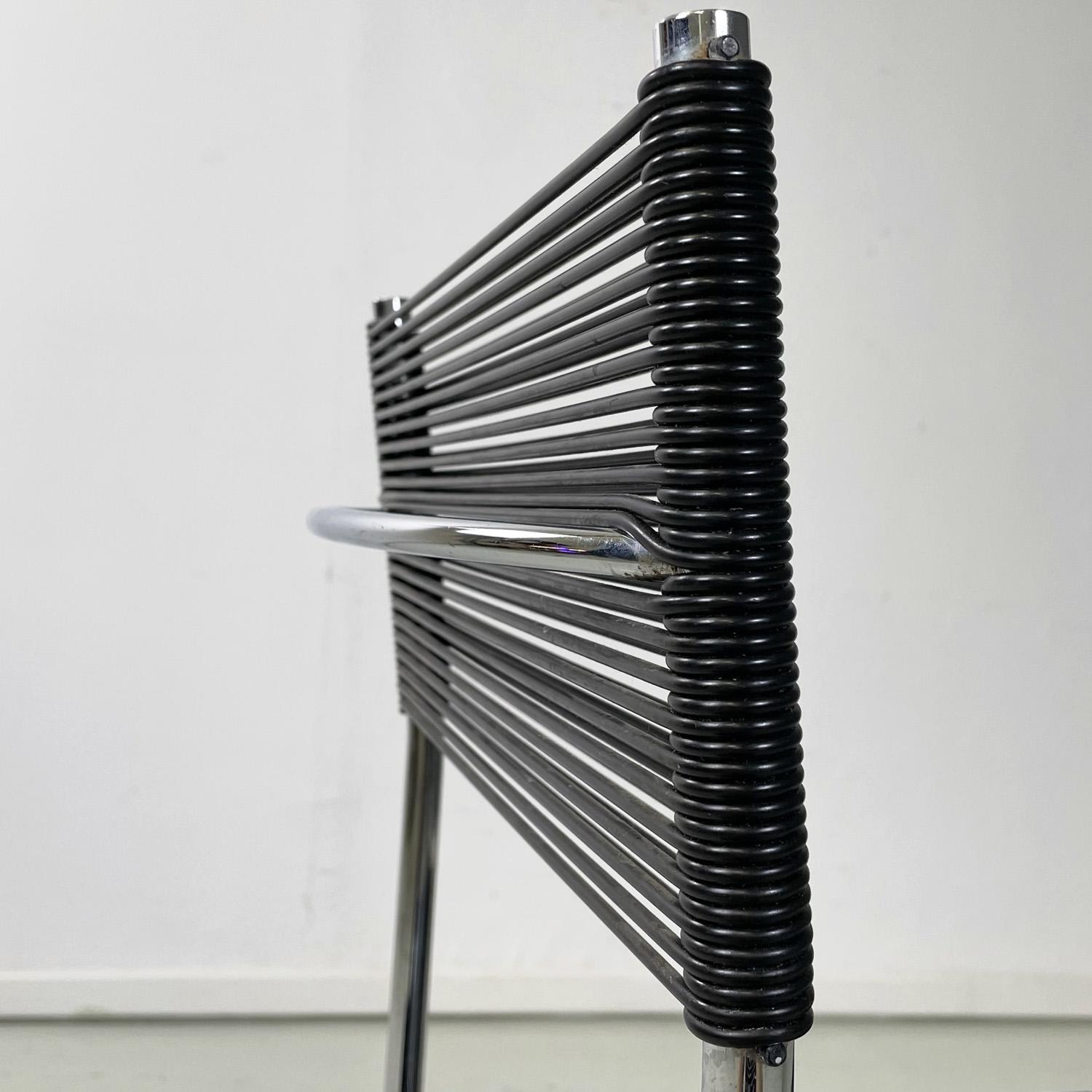 Italian modern black Spaghetti chairs by Giandomenico Belotti for Alias, 1980s For Sale 6