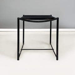 Italian modern black Stool Spaghetti by Giandomenico Belotti for Alias, 1980s