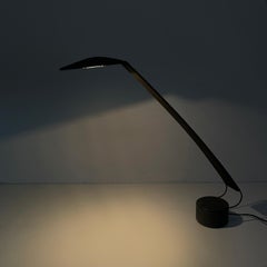 Lampe de table moderne italienne noire Dove par Barbaglia Colombo pour Paf, années 1980