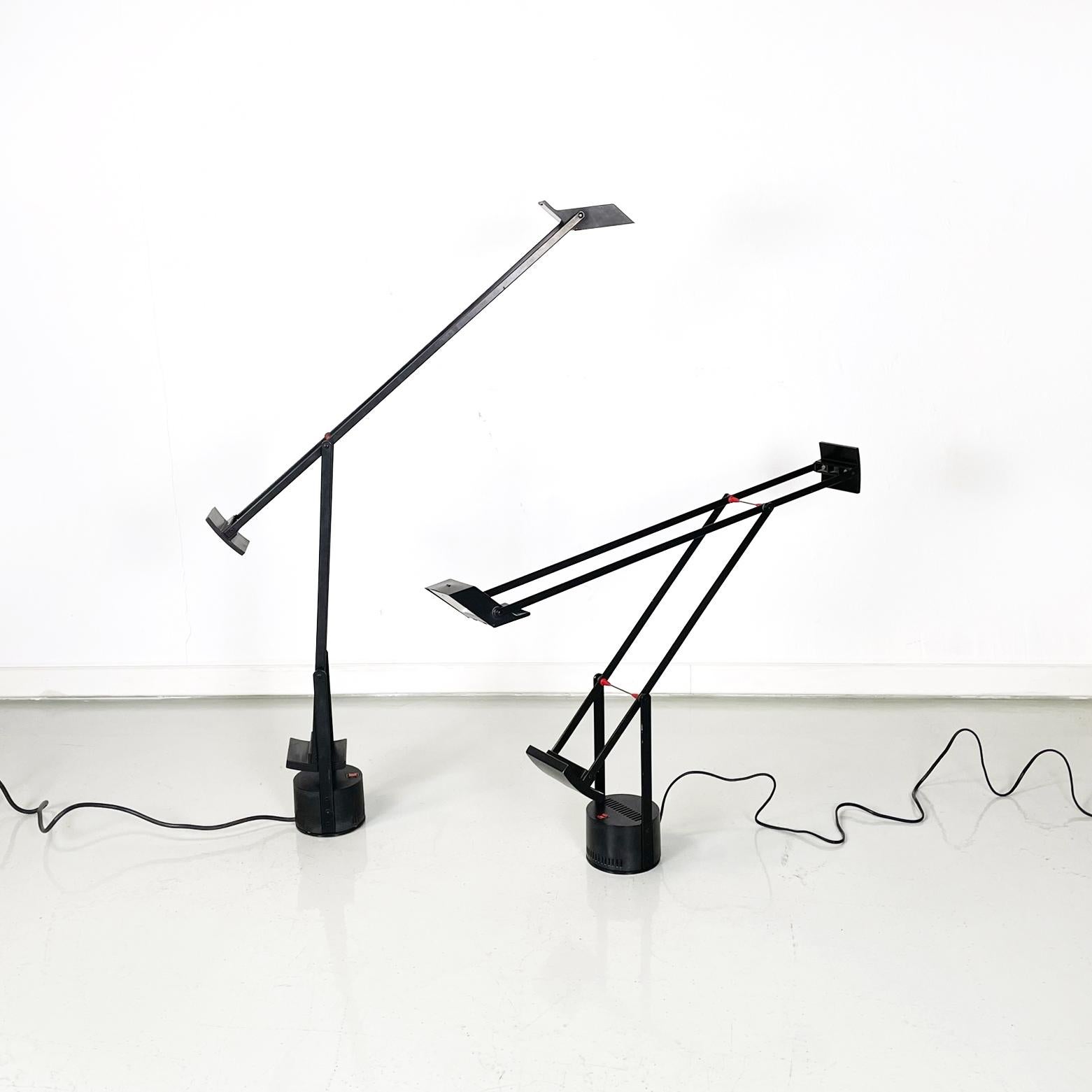 Italian Modern Black Table Lamps Mod Tizio by Richard Sapper for Artemide, 1980s In Good Condition In MIlano, IT