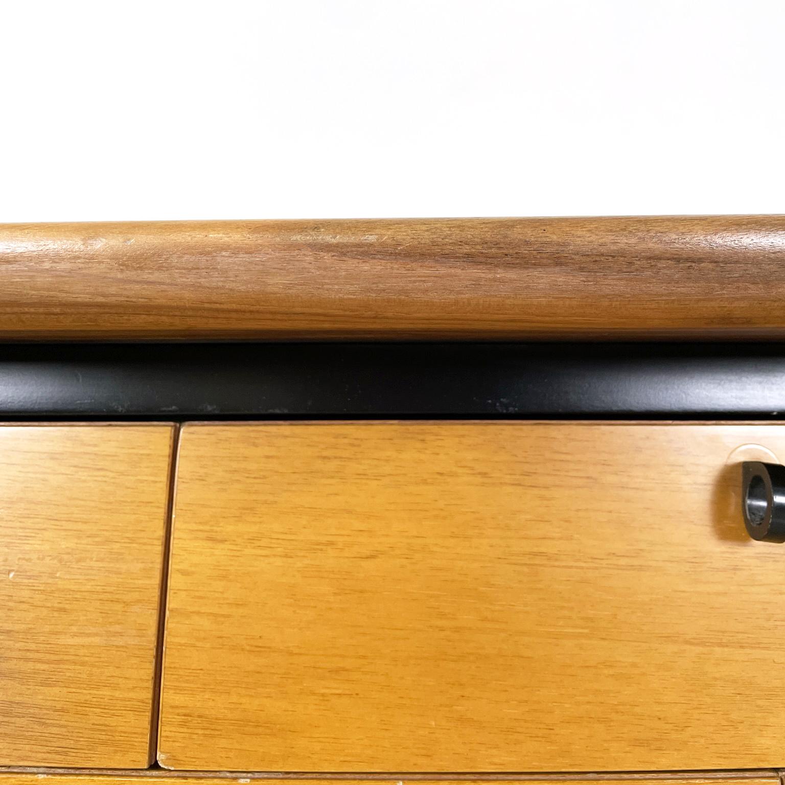 Italian modern black wood Chest of drawers by Umberto Asnago for Giorgetti 1980s For Sale 6