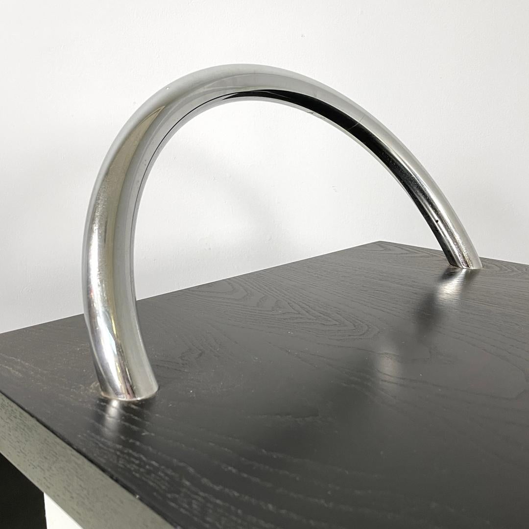 Moderner italienischer Couchtisch aus schwarzem Holz, Ko-Ko Shiro Kuramata für Cappellini, 1986 im Angebot 5