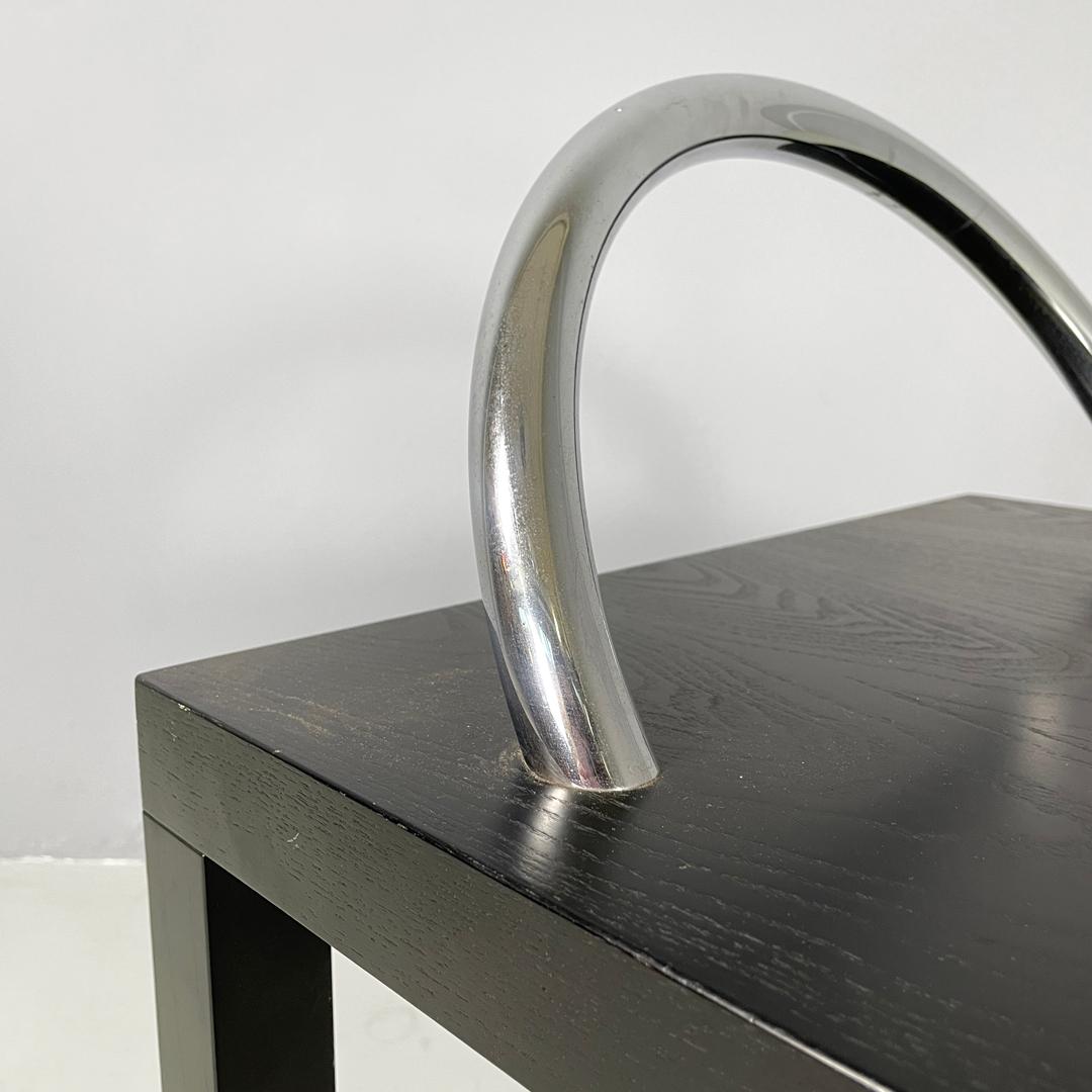 Moderner italienischer Couchtisch aus schwarzem Holz, Ko-Ko Shiro Kuramata für Cappellini, 1986 im Angebot 7