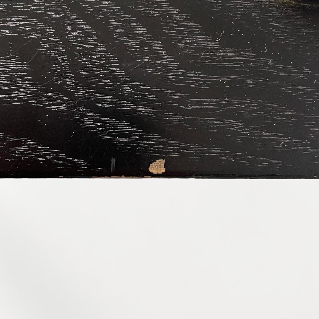 Moderner italienischer Couchtisch aus schwarzem Holz, Ko-Ko Shiro Kuramata für Cappellini, 1986 im Angebot 8